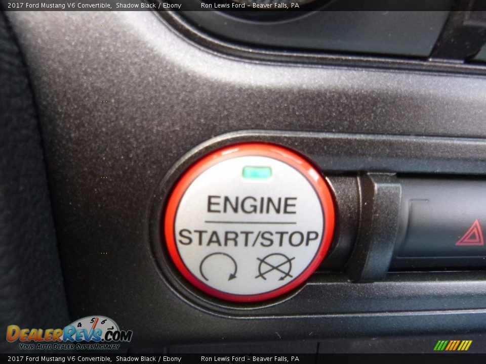 2017 Ford Mustang V6 Convertible Shadow Black / Ebony Photo #17
