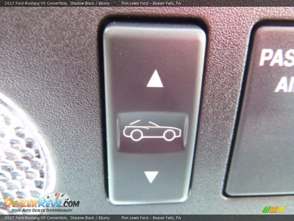 2017 Ford Mustang V6 Convertible Shadow Black / Ebony Photo #19