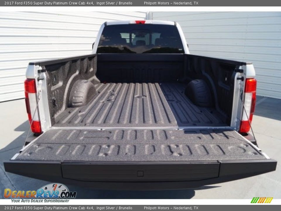 2017 Ford F350 Super Duty Platinum Crew Cab 4x4 Ingot Silver / Brunello Photo #8