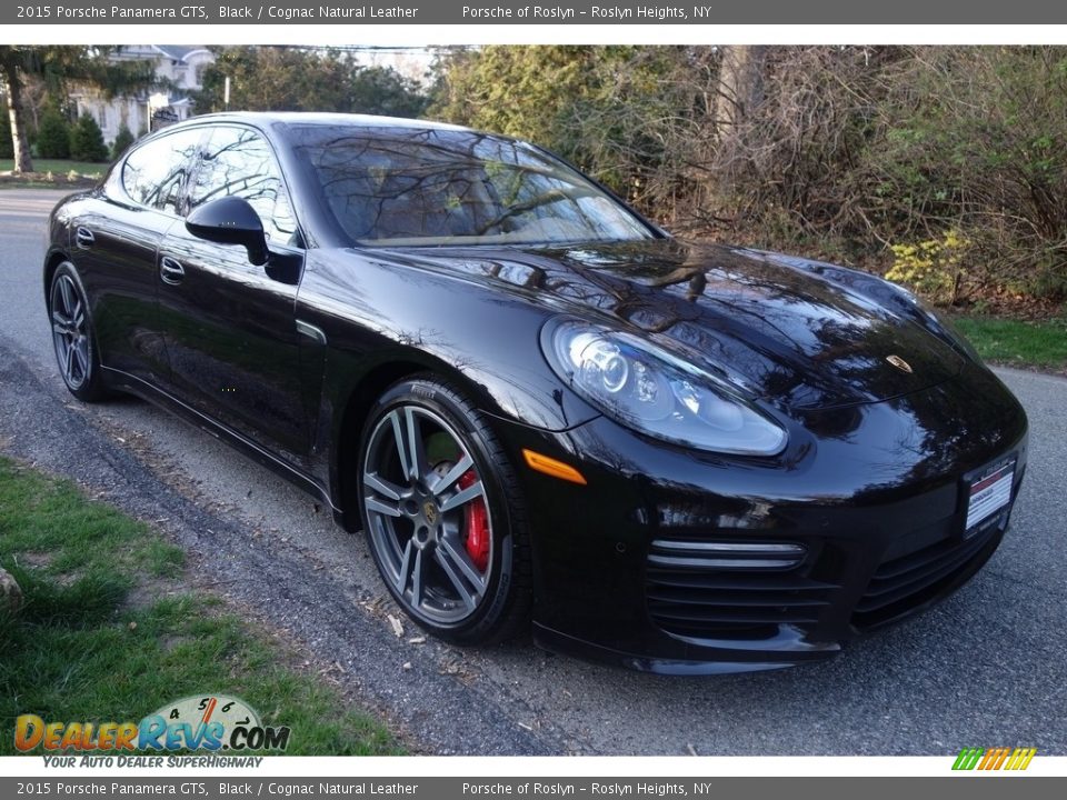 2015 Porsche Panamera GTS Black / Cognac Natural Leather Photo #8
