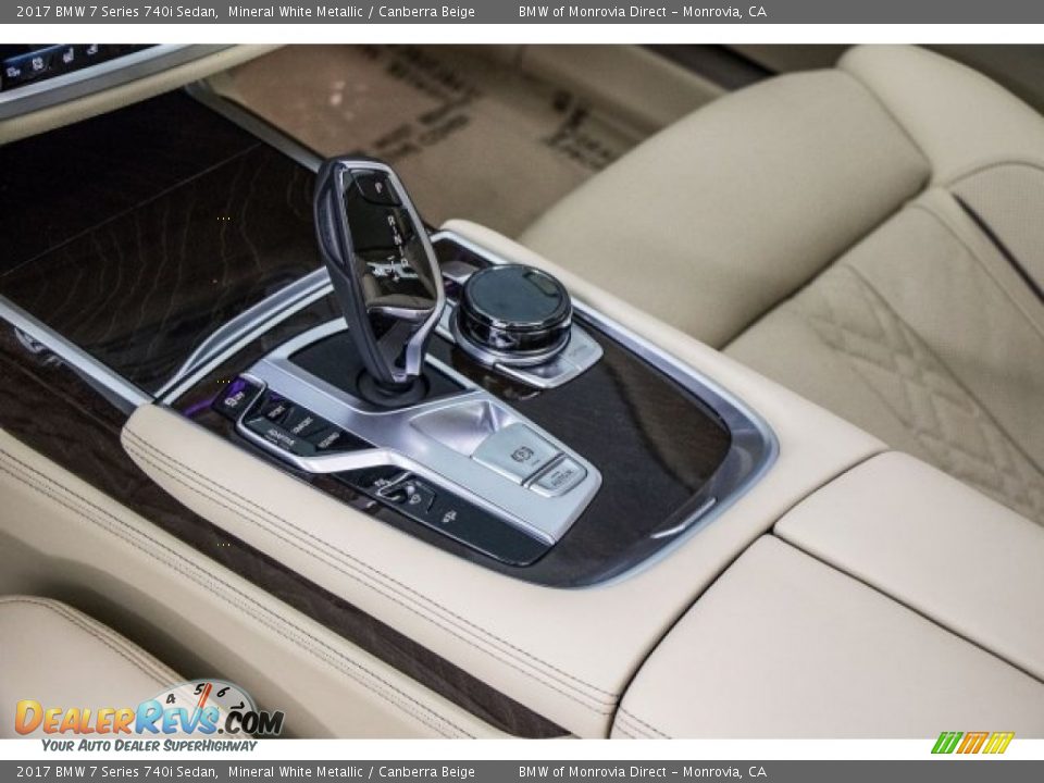 2017 BMW 7 Series 740i Sedan Mineral White Metallic / Canberra Beige Photo #7