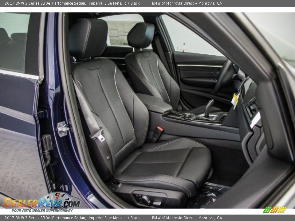 2017 BMW 3 Series 330e iPerfomance Sedan Imperial Blue Metallic / Black Photo #2