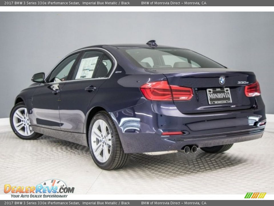 2017 BMW 3 Series 330e iPerfomance Sedan Imperial Blue Metallic / Black Photo #3