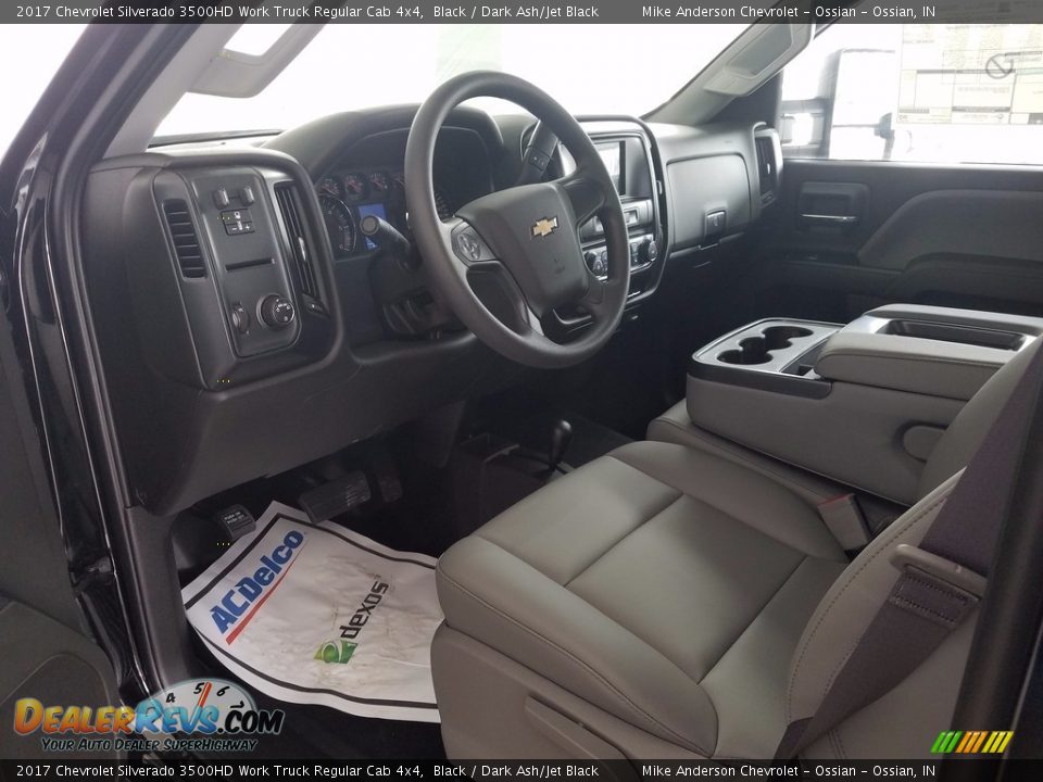2017 Chevrolet Silverado 3500HD Work Truck Regular Cab 4x4 Black / Dark Ash/Jet Black Photo #8
