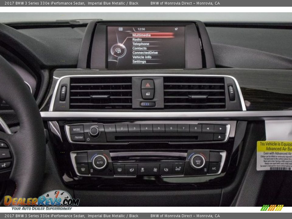 2017 BMW 3 Series 330e iPerfomance Sedan Imperial Blue Metallic / Black Photo #6