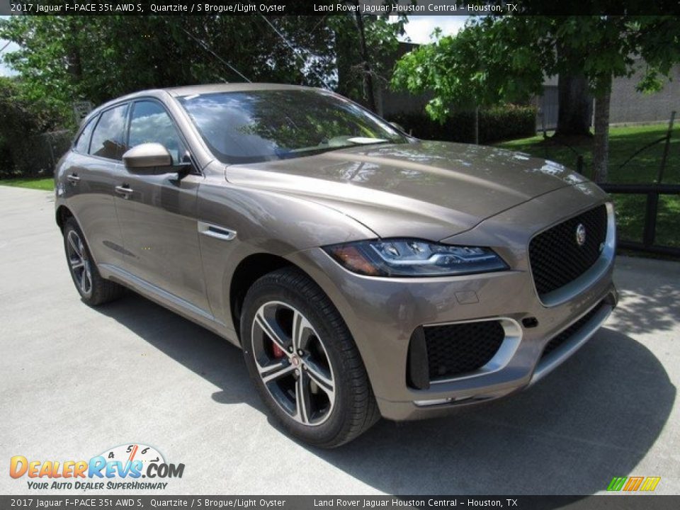 2017 Jaguar F-PACE 35t AWD S Quartzite / S Brogue/Light Oyster Photo #2
