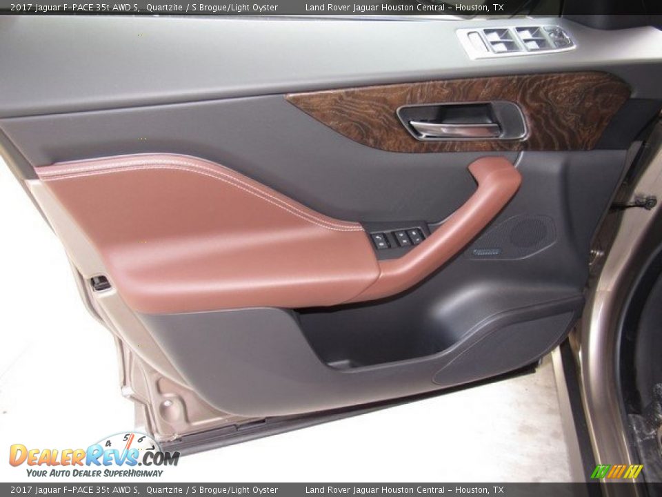 2017 Jaguar F-PACE 35t AWD S Quartzite / S Brogue/Light Oyster Photo #18