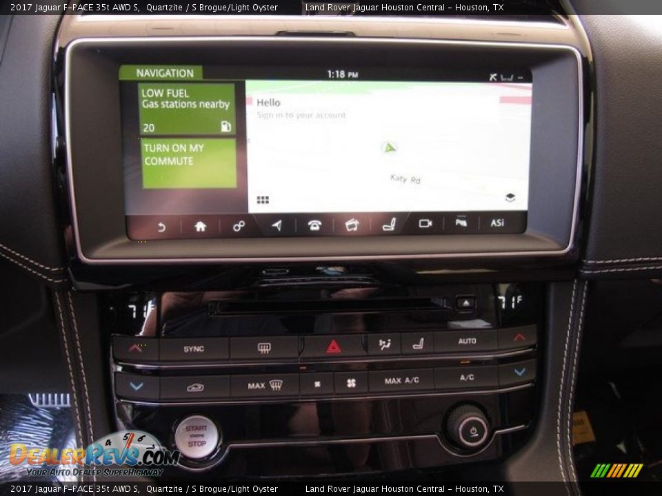 Controls of 2017 Jaguar F-PACE 35t AWD S Photo #20