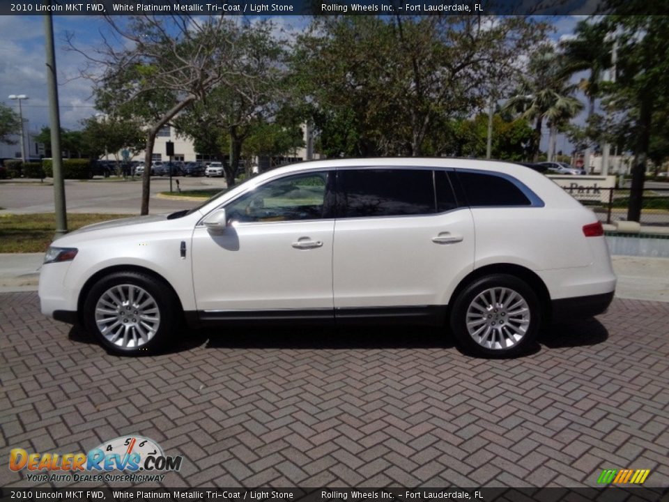 White Platinum Metallic Tri-Coat 2010 Lincoln MKT FWD Photo #3