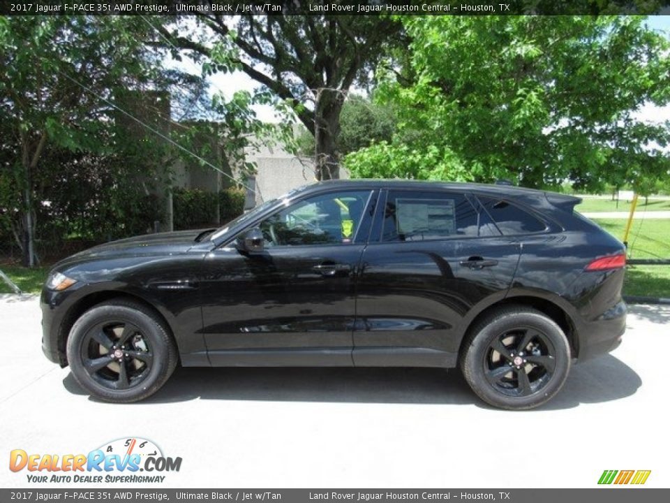 2017 Jaguar F-PACE 35t AWD Prestige Ultimate Black / Jet w/Tan Photo #11