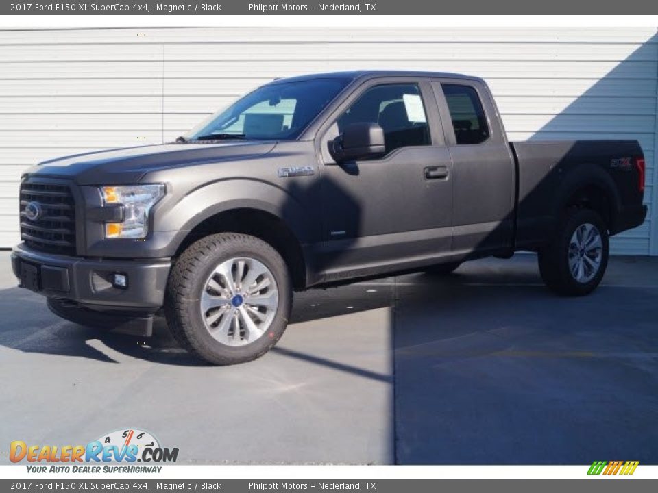 2017 Ford F150 XL SuperCab 4x4 Magnetic / Black Photo #3