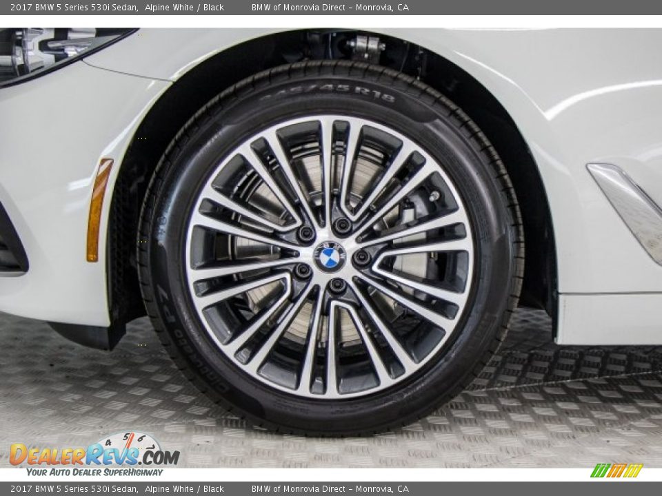 2017 BMW 5 Series 530i Sedan Alpine White / Black Photo #8