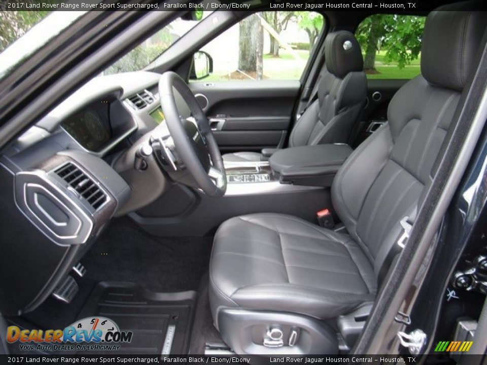 Ebony/Ebony Interior - 2017 Land Rover Range Rover Sport Supercharged Photo #3