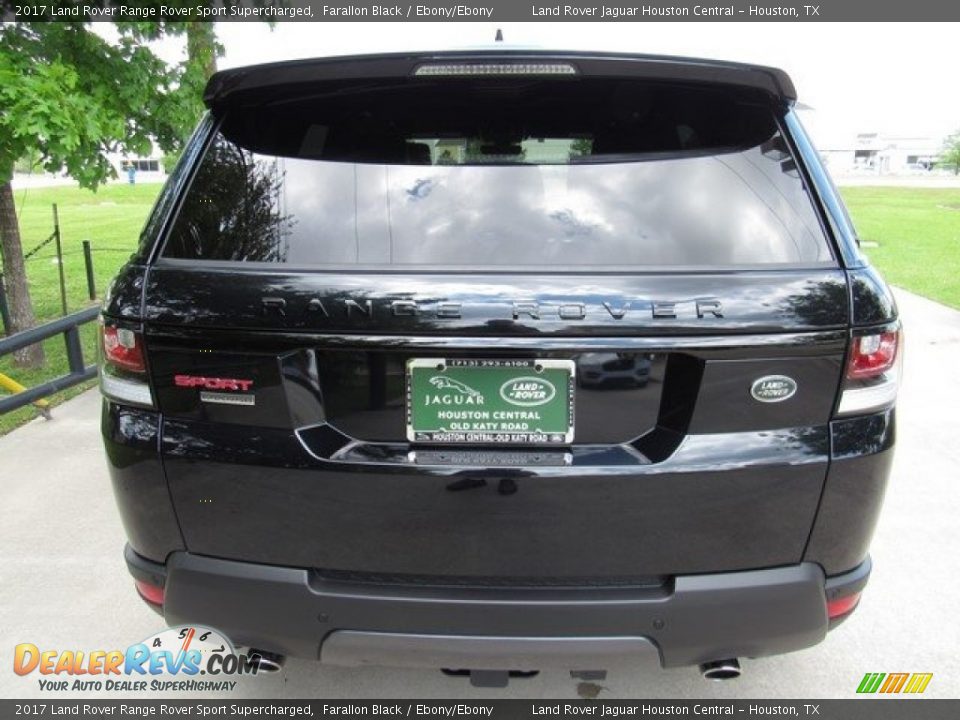2017 Land Rover Range Rover Sport Supercharged Farallon Black / Ebony/Ebony Photo #8