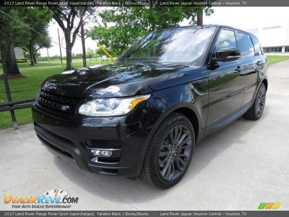2017 Land Rover Range Rover Sport Supercharged Farallon Black / Ebony/Ebony Photo #10