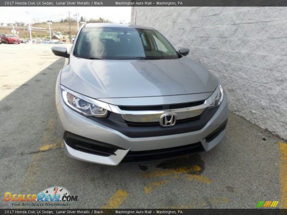 2017 Honda Civic LX Sedan Lunar Silver Metallic / Black Photo #4