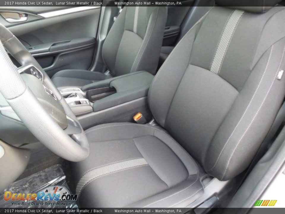 2017 Honda Civic LX Sedan Lunar Silver Metallic / Black Photo #10