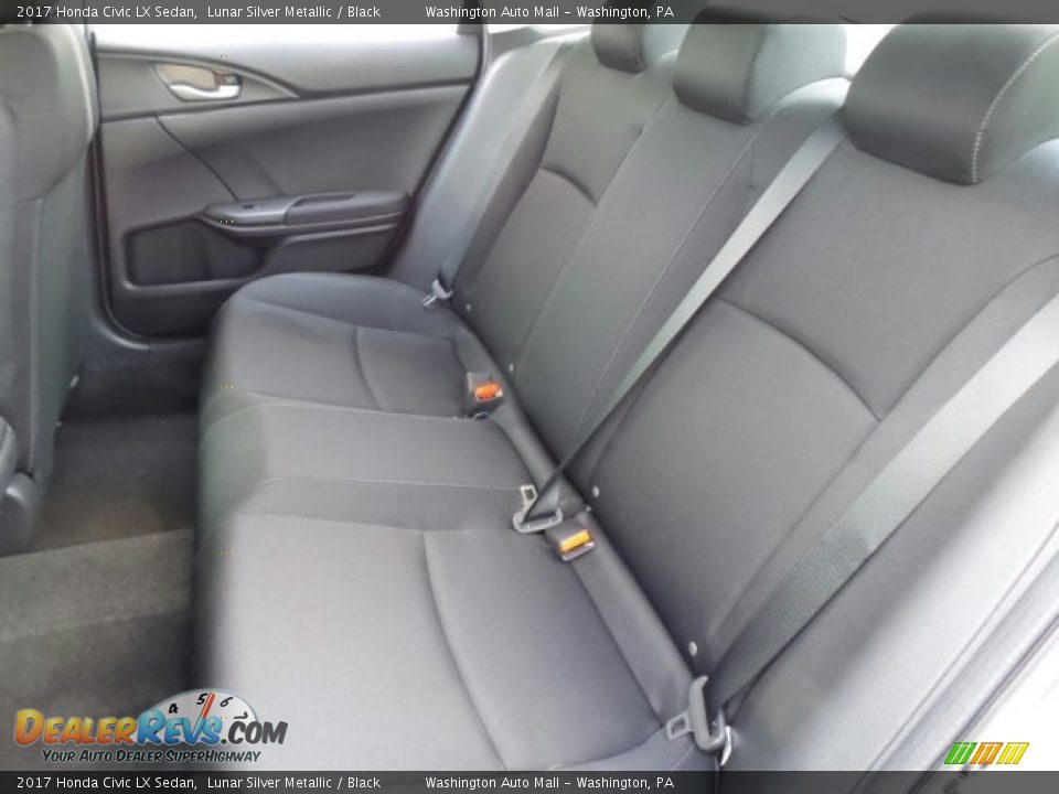 2017 Honda Civic LX Sedan Lunar Silver Metallic / Black Photo #11