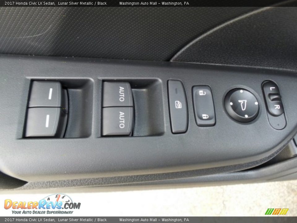2017 Honda Civic LX Sedan Lunar Silver Metallic / Black Photo #15