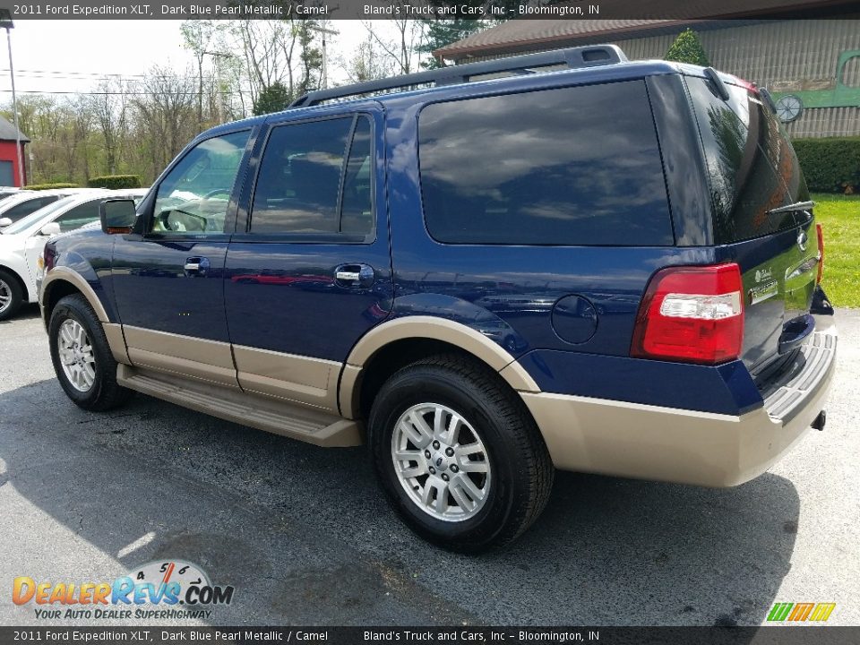2011 Ford Expedition XLT Dark Blue Pearl Metallic / Camel Photo #3