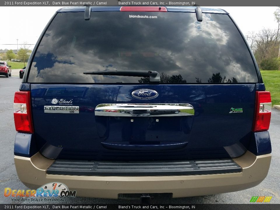 2011 Ford Expedition XLT Dark Blue Pearl Metallic / Camel Photo #5