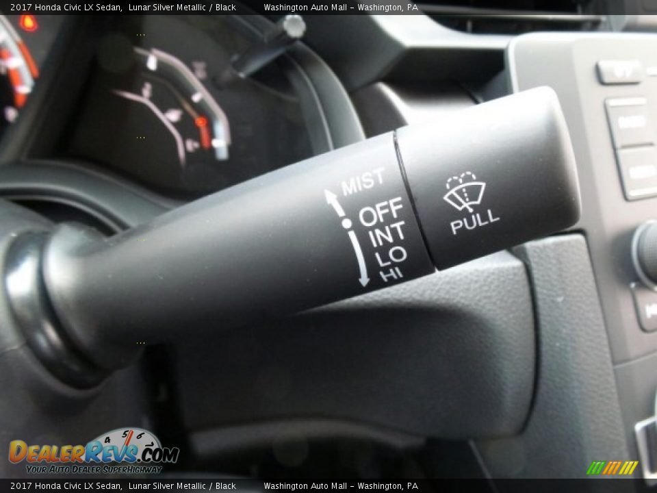 2017 Honda Civic LX Sedan Lunar Silver Metallic / Black Photo #22