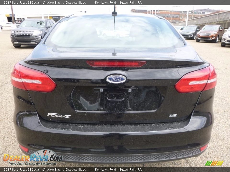 2017 Ford Focus SE Sedan Shadow Black / Charcoal Black Photo #4