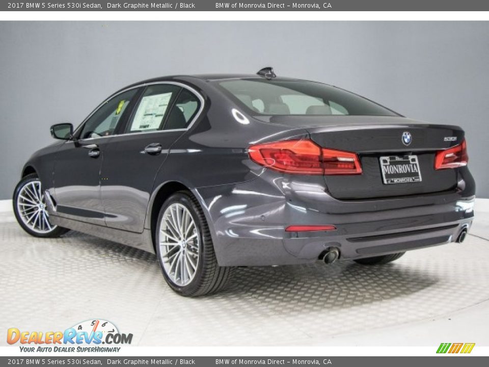 2017 BMW 5 Series 530i Sedan Dark Graphite Metallic / Black Photo #3