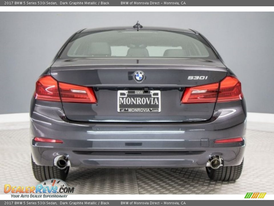 2017 BMW 5 Series 530i Sedan Dark Graphite Metallic / Black Photo #4