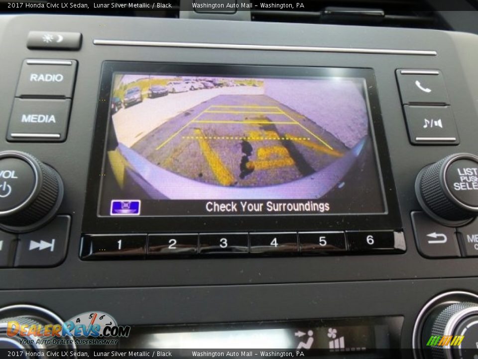 2017 Honda Civic LX Sedan Lunar Silver Metallic / Black Photo #27