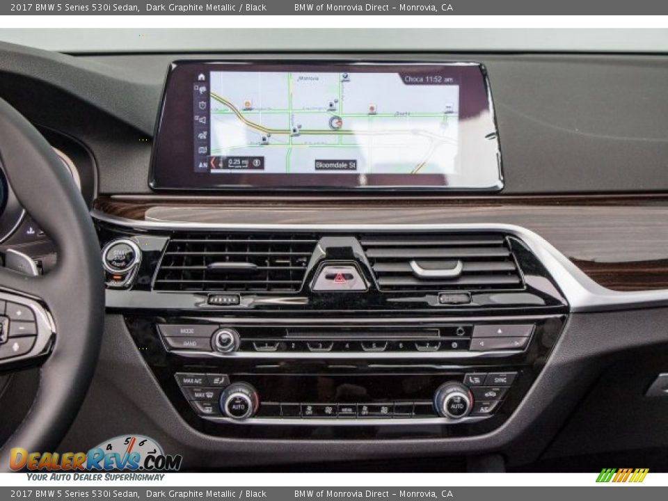 2017 BMW 5 Series 530i Sedan Dark Graphite Metallic / Black Photo #6