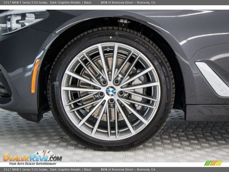 2017 BMW 5 Series 530i Sedan Dark Graphite Metallic / Black Photo #8