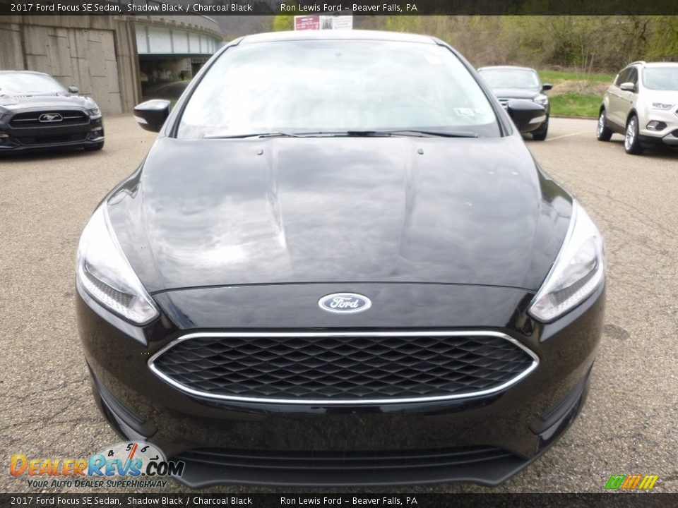 2017 Ford Focus SE Sedan Shadow Black / Charcoal Black Photo #8