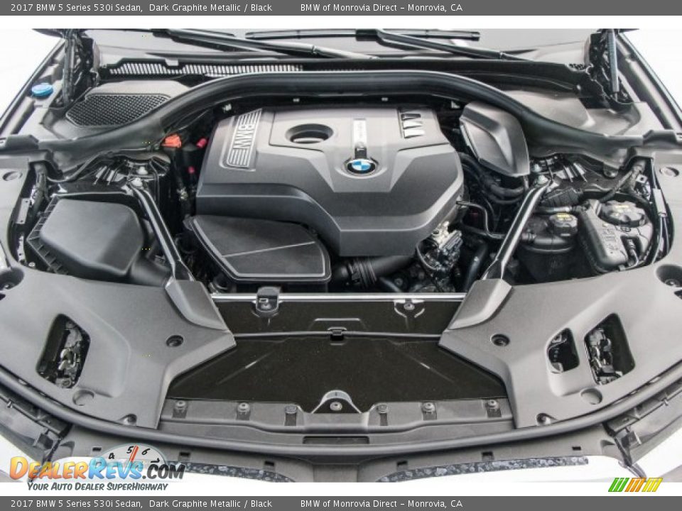 2017 BMW 5 Series 530i Sedan Dark Graphite Metallic / Black Photo #9