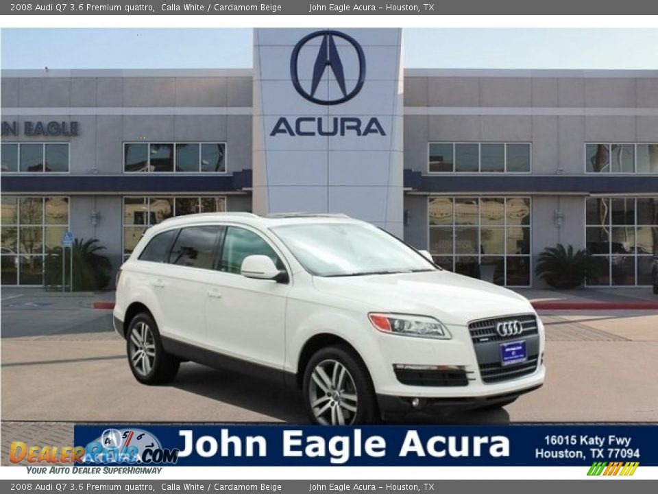 2008 Audi Q7 3.6 Premium quattro Calla White / Cardamom Beige Photo #1
