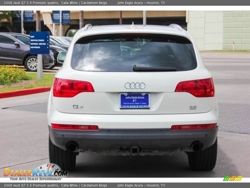 2008 Audi Q7 3.6 Premium quattro Calla White / Cardamom Beige Photo #6