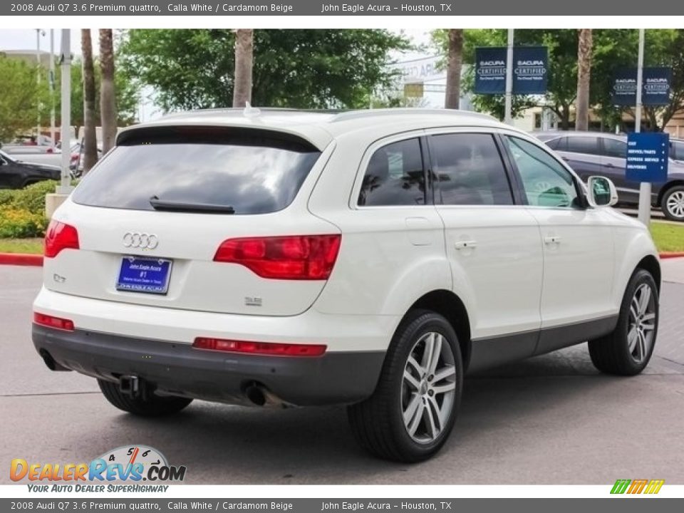 2008 Audi Q7 3.6 Premium quattro Calla White / Cardamom Beige Photo #7