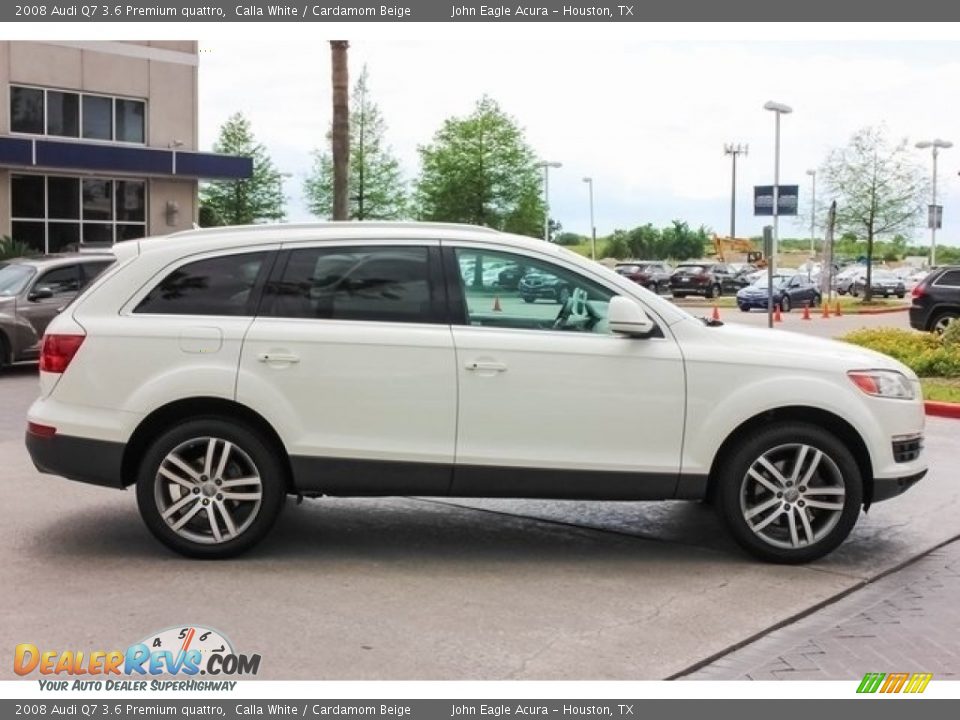 2008 Audi Q7 3.6 Premium quattro Calla White / Cardamom Beige Photo #8