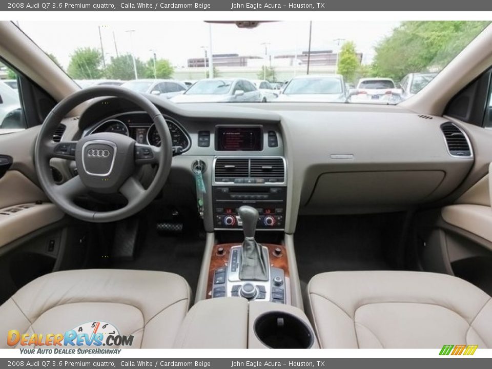 2008 Audi Q7 3.6 Premium quattro Calla White / Cardamom Beige Photo #9