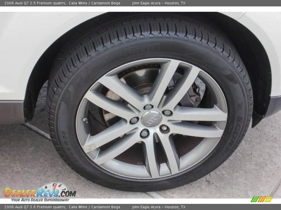 2008 Audi Q7 3.6 Premium quattro Calla White / Cardamom Beige Photo #11