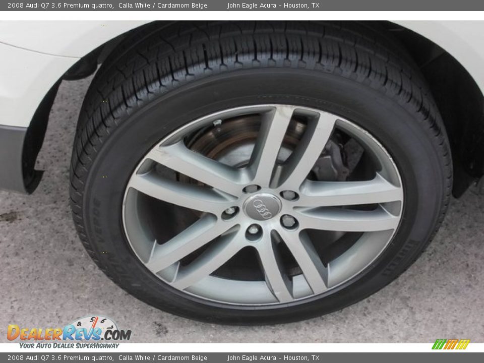 2008 Audi Q7 3.6 Premium quattro Calla White / Cardamom Beige Photo #12