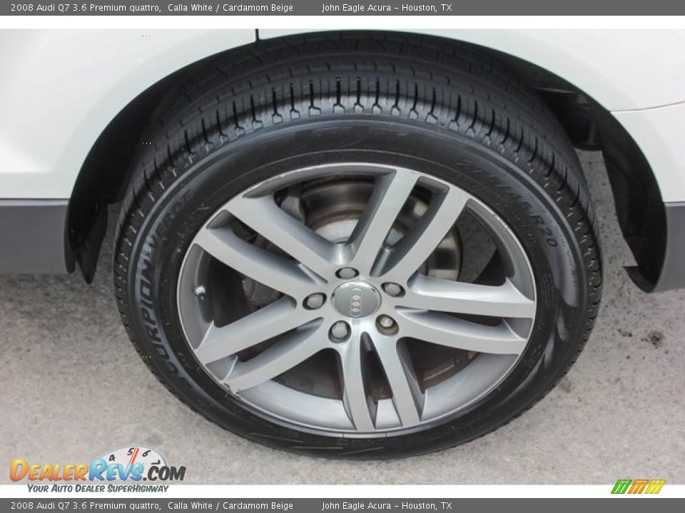 2008 Audi Q7 3.6 Premium quattro Calla White / Cardamom Beige Photo #13