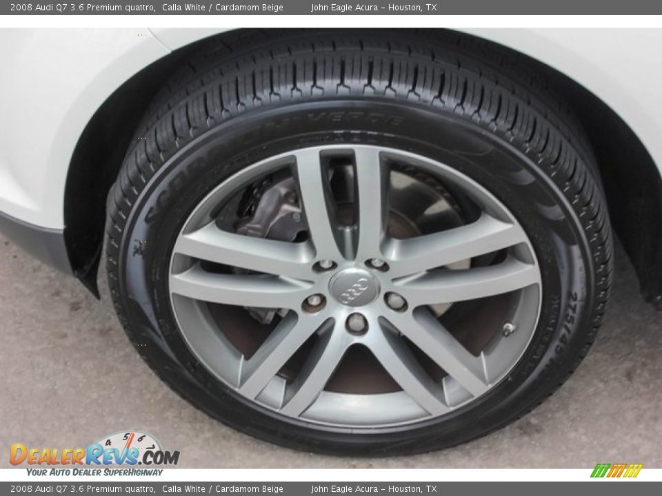 2008 Audi Q7 3.6 Premium quattro Calla White / Cardamom Beige Photo #14