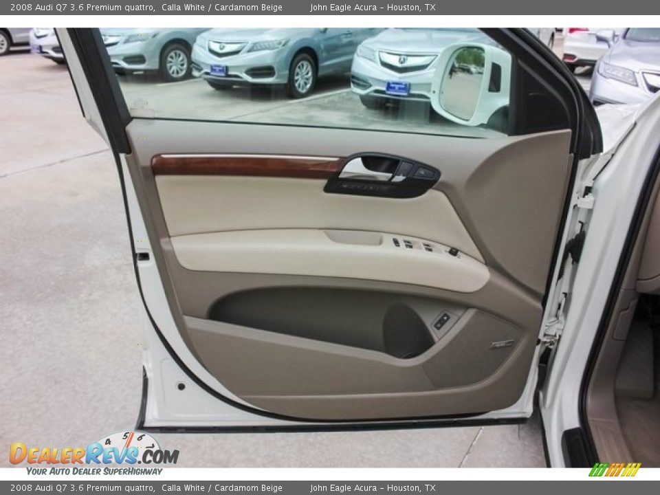 2008 Audi Q7 3.6 Premium quattro Calla White / Cardamom Beige Photo #15