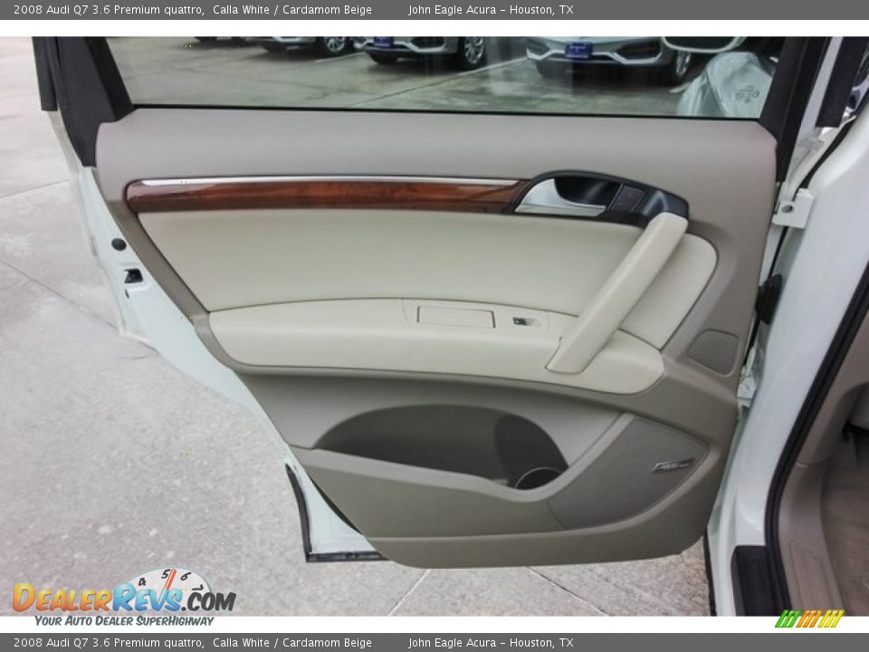 2008 Audi Q7 3.6 Premium quattro Calla White / Cardamom Beige Photo #19