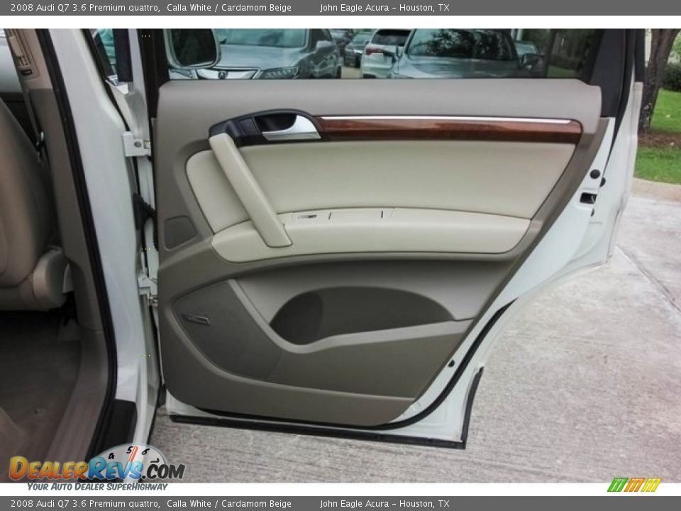 2008 Audi Q7 3.6 Premium quattro Calla White / Cardamom Beige Photo #24