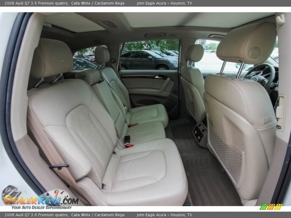 2008 Audi Q7 3.6 Premium quattro Calla White / Cardamom Beige Photo #25