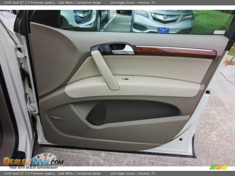 2008 Audi Q7 3.6 Premium quattro Calla White / Cardamom Beige Photo #26