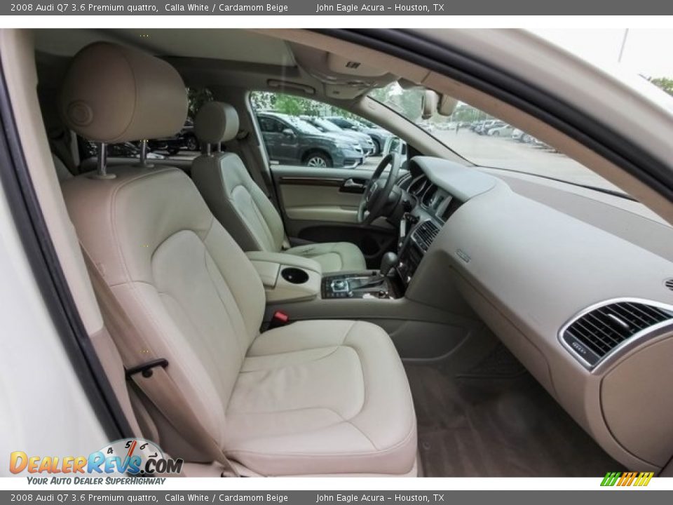 2008 Audi Q7 3.6 Premium quattro Calla White / Cardamom Beige Photo #27