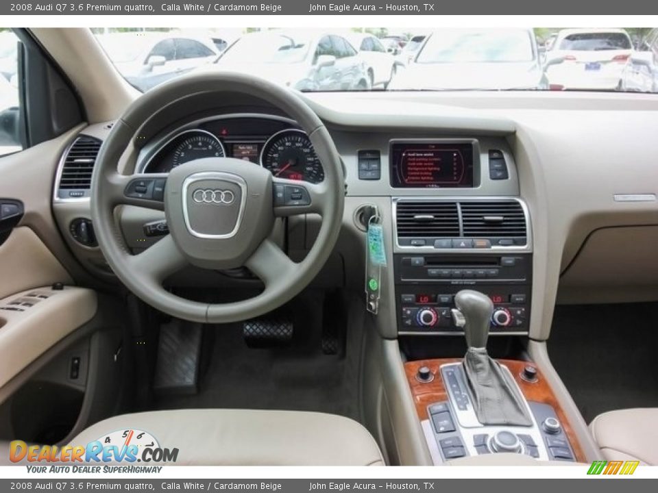 2008 Audi Q7 3.6 Premium quattro Calla White / Cardamom Beige Photo #30